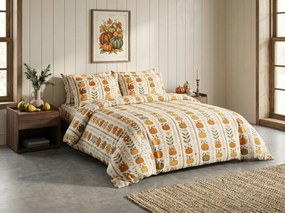 Flanel ágynemű PUMPKIN LINES színes kivitel Ágyneműhuzat mérete: 70 x 90 cm | 140 x 220 cm