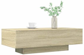 Sonoma tölgy színű szerelt fa dohányzóasztal 100 x 49,5 x 31 cm
