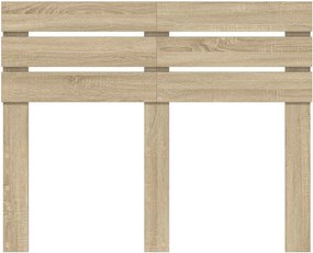 vidaXL Fejtámla Sonoma tölgy 120 cm Faanyag
