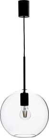 MARKSLÖJD 108506 PATERA Modern Függesztett Lámpa Fekete, Átlátszó E27 IP20