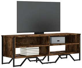 Füstös tölgy színű szerelt fa TV-szekrény 122 x 34 x 41 cm