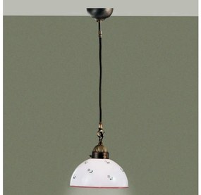 Kolarz 731.30.69 - Csillár zsinóron NONNA 1xE27/75W/230V átm. 20 cm piros