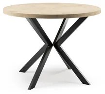 ELA Étkezőasztal 120 cm (sonoma tölgy / fekete)