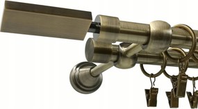 Függönykarnis Dupla Antik Arany 16+16mm Angelo 300cm