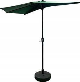 Aga Classic Félkör napernyő 270 cm Sötétzöld