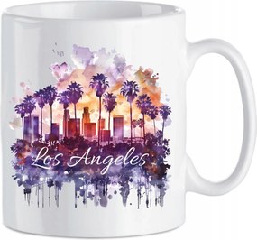 Kerámia bögre 330 ml vagány nyomat La Los Angeles Usa