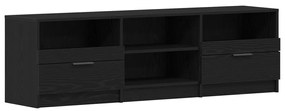 TV Szekrény Fekete Tölgy 150x33,5x45 cm Műgyanta