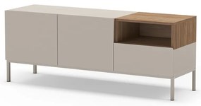 Krémszínű TV-állvány 140x55 cm Cailin – Marckeric