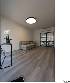 SLV 1001878 MEDO Kerek Mennyezeti Lámpa Fekete LED IP20