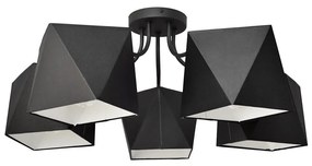 Csillár ADAMANT 5xE27/15W/230V fekete