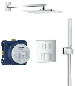 Zuhanyrendszer GROHE Grohtherm Cube vakolat alatti résszel együtt króm 34741000