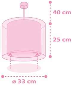 Dalber 41592 - Gyermek csillár UNICORNS 1xE27/60W/230V