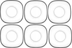 6 db-os üveg csészealj szett 12,5 cm Zen Lav