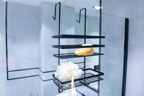 AWD Fekete fürdőszobai polc