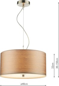 Dar Lighting TUSCAN TUS1046 Függőlámpa 3x60W/E27 IP20