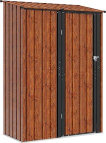 vidaXL Kertiszerszámos házak Barna 140,5 x 74 x 200 cm Fém