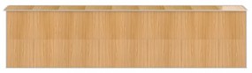 világosbarna horganyzott acél kerti fészer 192x772x223 cm