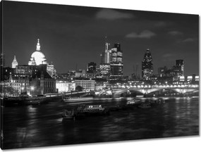 Festmények 120x80 London éjszakai tájkép