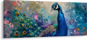 Kép - Festmény egy páva (120x50 cm)