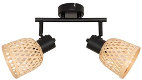 Atmosphera - Spotlámpa LIO 2xE14/25W/230V bambusz