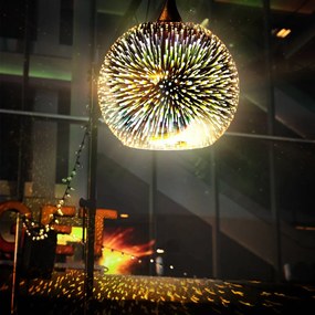 DOMENOLED 599 DISCO Egyágú Függesztett Lámpa Fém E27 IP20