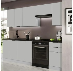 PEARL 240 cm-es konyhabútor, szürke