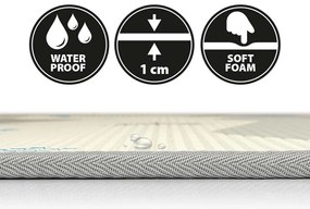 Kétoldalas habszivacs alátét Milly Mally Kinder City 178x120 cm