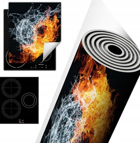 Tűzhelyvédő Szőnyeg Asztali Dekoráció 45x52 víz tűz