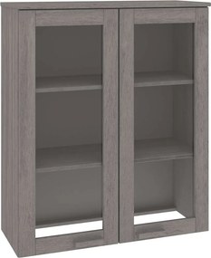 vidaXL HAMAR világosszürke tömör fenyőfa felső szekrény 85x35x100 cm