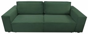 RONDA háromszemélyes ággyá alakítható kanapé tárolóhellyel, zöld