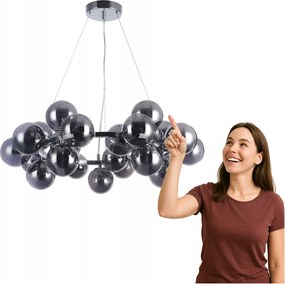 Cabella függőlámpa PND-5252-25-CH+SMK Italux