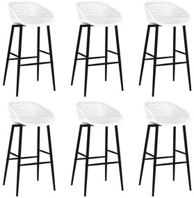 7 részes fekete és fehér bárszett