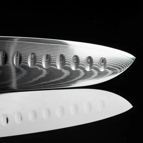 Gudaro - Damaszk Santoku konyhakés FENG 7,5", 67 rétegű acél, hossza 18 cm