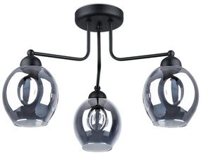 Sollux SL.1144 - Csillár rúdon FILLAN 3xE27/60W/230V fekete