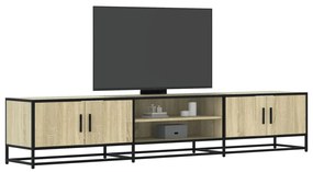 sonoma tölgy színű szerelt fa TV-szekrény 210 x 35 x 41 cm
