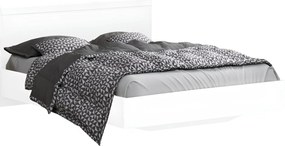 Franciaágy, 160x200, fehér, LINDY