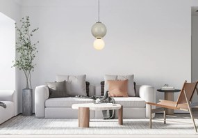 Italux modern függeszték pieve matt fehér opál szürke itxpnd-95221-1l-gr