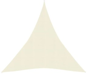 krémszínű HDPE napvitorla 160 g/m² 3 x 4 x 4 m