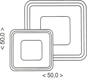 Brilagi - LED fényerőszabályozható mennyezeti lámpa TANDORA LED/49W/230V 3000-6000K + távirányító