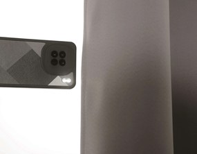 Szürke-barna OXFORD függöny 140x250 cm Felfüggesztés: Hullámos sínszalag