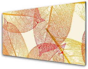 Fali üvegkép Növényi levelek Art 100x50 cm