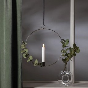 Ezüstszínű fénydekoráció Flamme Ring – Star Trading