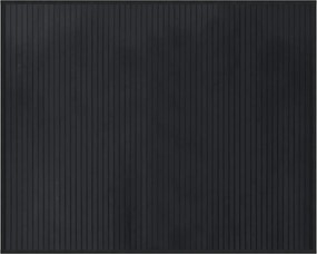 vidaXL négyszögletű fekete bambusz szőnyeg 80 x 100 cm