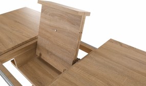 Étkezőasztal, tölgy, 160-200x90 cm, BONET NEW TIP 2