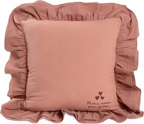 Cherish Love pamut párnahuzat dupla fodros 42x42 cm Homla
