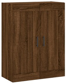 barna tölgy szerelt fa fali szekrény 69,5 x 34 x 90 cm