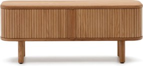 Natúr színű TV-állvány kőrisfa dekorral 120x50x40 cm Mailen – Kave Home