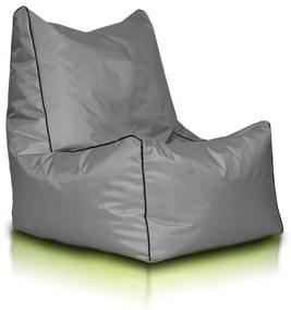 EMI ülés formájú szürke nylon babzsákfotel