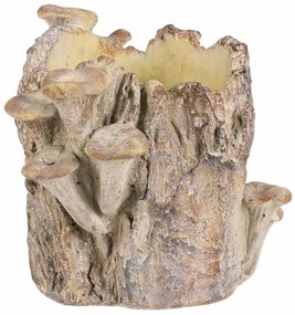 Beton burkolat - tusk with mushrooms, 19 x 17 x 16cm