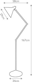 Elstead Lighting PROVENCE PV-FL-AB Állólámpa 1x60W/E27